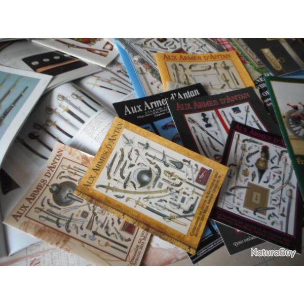 3,5 kg   de revues et catalogues  de grandes qualit�s de ventes d'arme et �quipement militaire