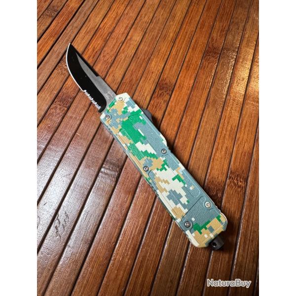 COUTEAU AUTOMATIQUE OTF BRISE VITRE ET CLIP CEINTURE GAMO 2