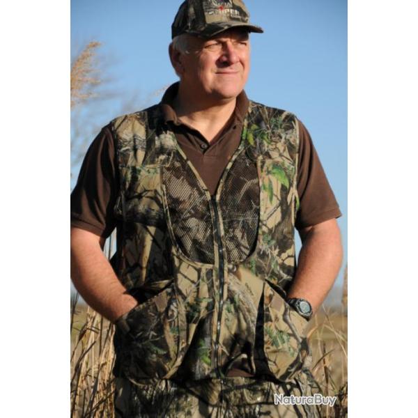 Gilet de chasse camo 3D - grandes poches - pour dbut de saison pays chaud - origine Afrique du Sud
