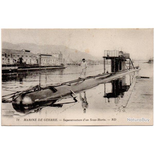 CPA - Marine de Guerre - Supersiructure d'un Sous-Marin N�1576