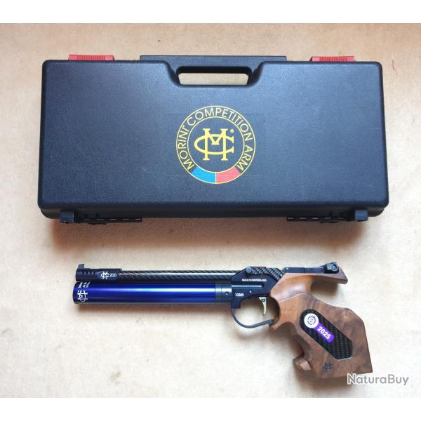 PISTOLET AIR COMPETITION 10M MORINI CM 200 EI quasi neuf