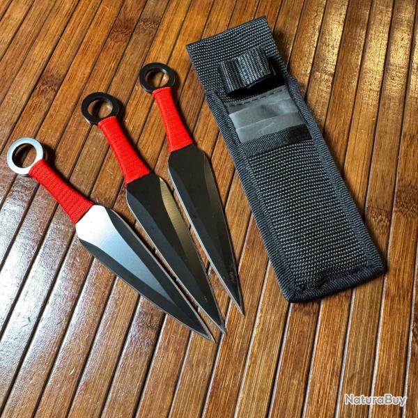 3 COUTEAUX DE LANCER DANS LEUR TUIS NEUF