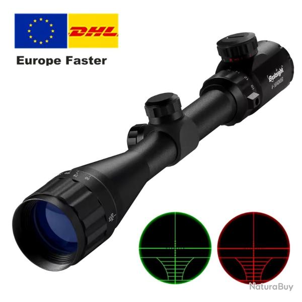 Lunette de tir bestsight 4-16X40 AOEG RTICULE LUMINEUX + collier offert !!  Pub