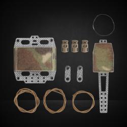 Pochette pour casque WST NVG &agrave; batterie, fixation Velcro - MC