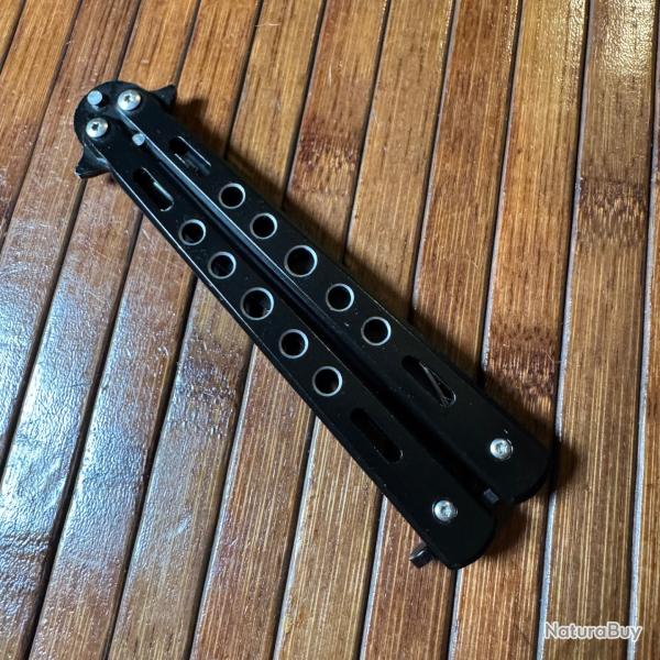 COUTEAU PAPILLON FULL BLACK NEUF