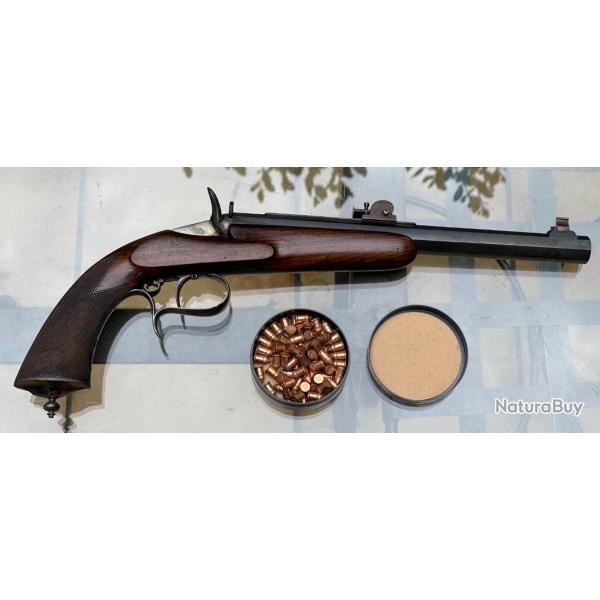 Pistolet de salon catgorie D monocoup 22 short et LR