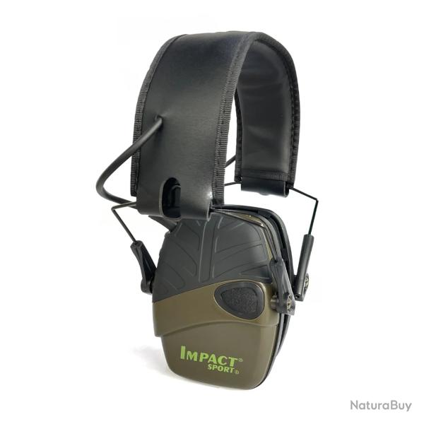 Casque Anti-Bruit �lectronique pour le tir, SPORT Vert