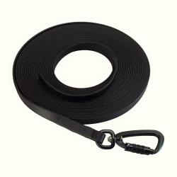 Longe BIOTHANE Twist-Lock 13 mm Noir 15 m SANS poign&eacute;e