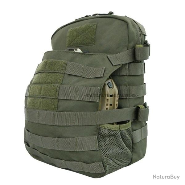 Sac d'hydratation tactique 7L Porte-Casque et Extension MOLLE Compatible CPC AVS K19 JPC FCPC Vert