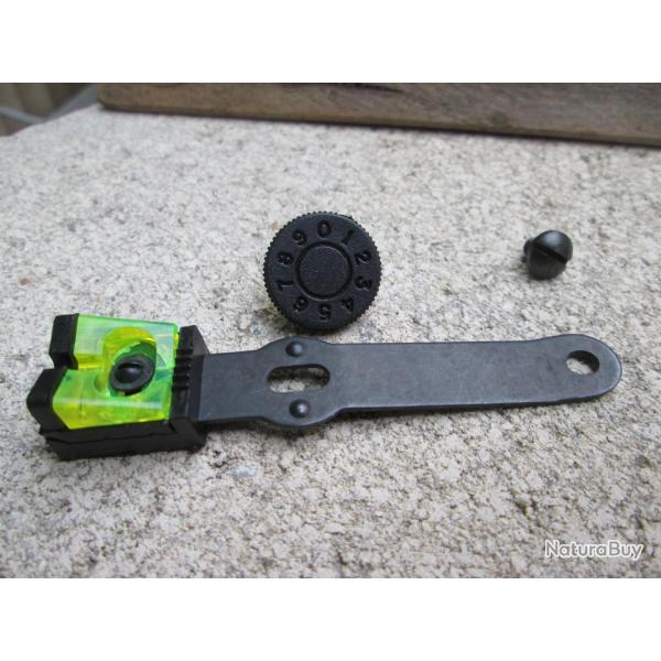 Hausse Fluo Cometa 220 + vis de fixe et molette