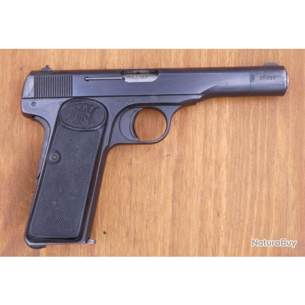 pistolet FN Browning modle 10-22 calibre 7,65 Browning