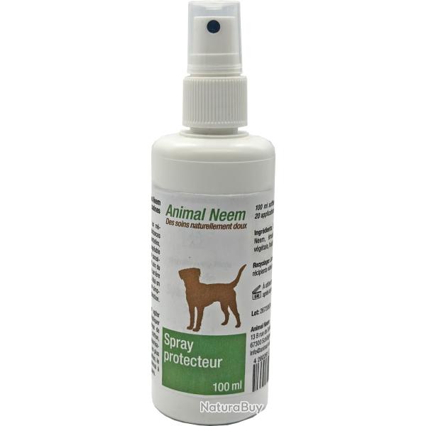 Spray protecteur chien - Huile de Neem - 2 en 1 - soin et insectifuge 100ml