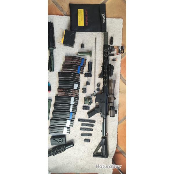Vends lot airsoft ar15/p226/divers
