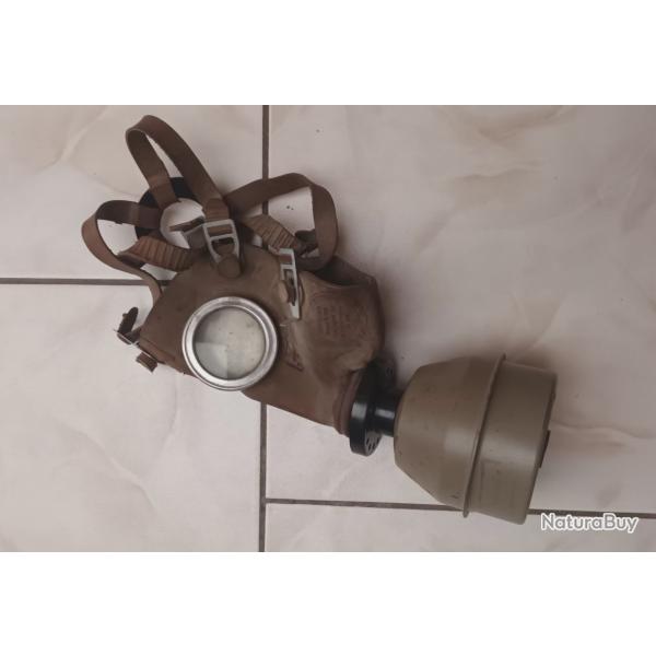 Ensemble complet de masque � gaz Belgique Seconde Guerre mondiale type L. 702