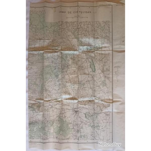 Carte type IGN Camp de COETQUIDAN WW2