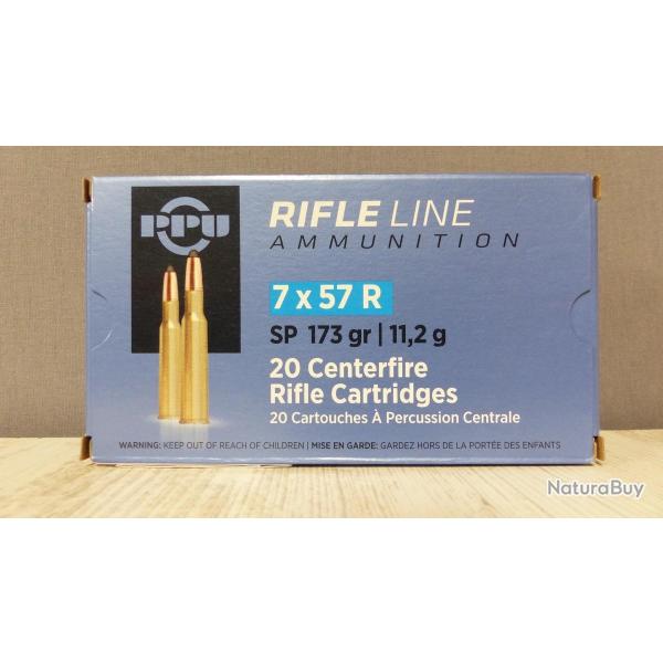 Munitions PPU 7x57 R, 173 gr SP