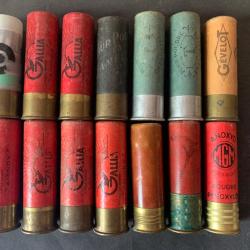Lot de balles et chevrotines anciennes cal 16.