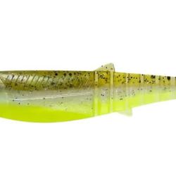 Leurre Souple Savage Gear Cannibal Shad - 12.5Cm - Par 4 Green pearl yellow