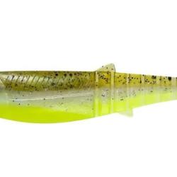 Leurre Souple Savage Gear Cannibal Shad - 12.5Cm - Par 4 Green pearl yellow