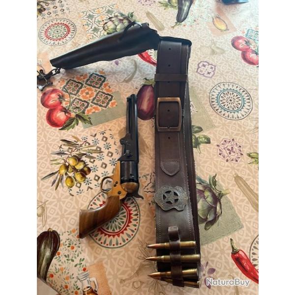 Colt 1861+ tui slim jim et ceinturon mauvais tat pour le tir