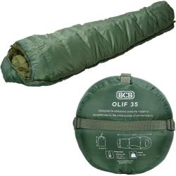Sac de couchage BCB Olif 35 vert olive arm&eacute;e