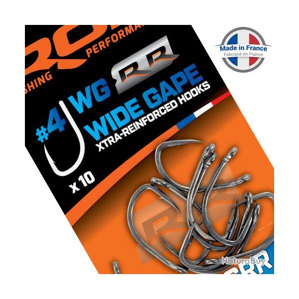 Hame�on ROK WG-RR Wide Gape Xtra-Reinforced (par 10) n� 6