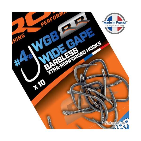 Hameon ROK WG-RR Wide Gape Xtra-Reinforced Sans Ardillon (par 10) n 4