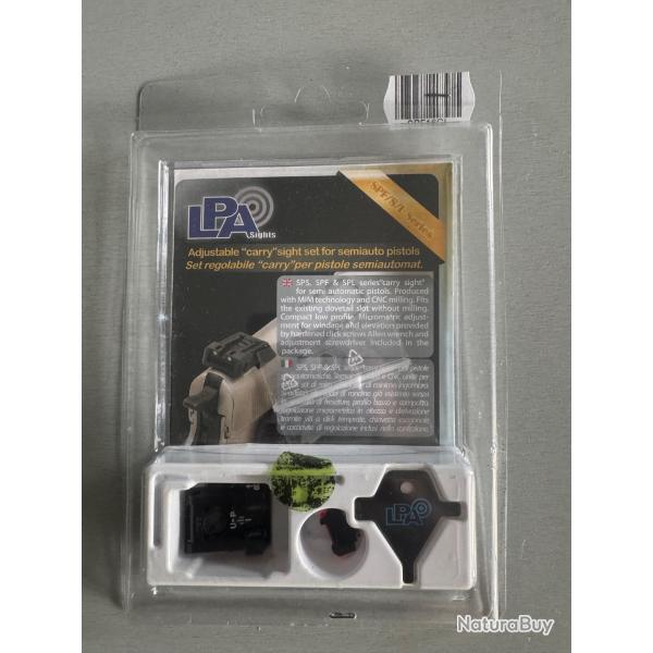 Hausse et guidon LPA pour Glock