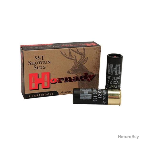 Cartouches HORNADY SLUG SHOTGUN calibre 12/70 SST x5