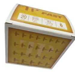 Cartouches TUNET premier fast calibre 20/70 26g BJ n&deg;6 x25