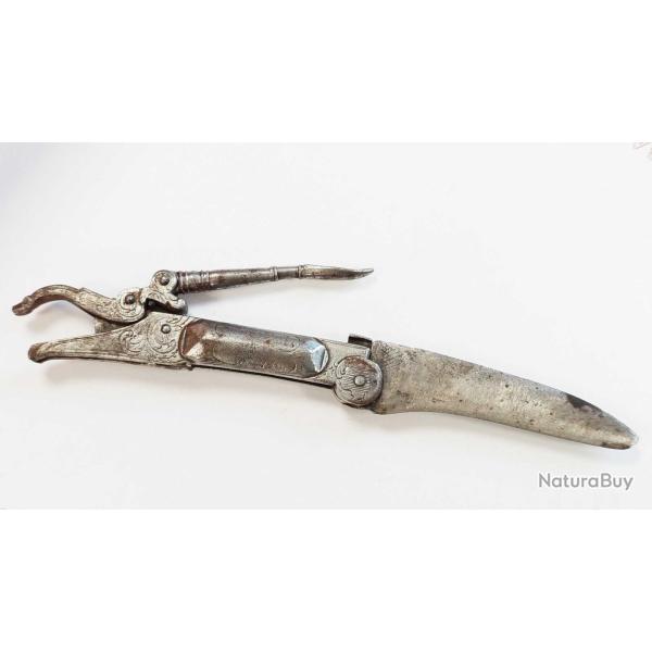 COUTEAU DE FUMEUR 15CM DEBUT XVIII� FRANCE 18� Collection France XVIII�