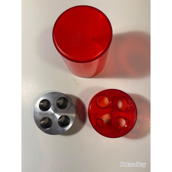 Tourelle 4 postes pour presse Lee Turret avec boite de stockage