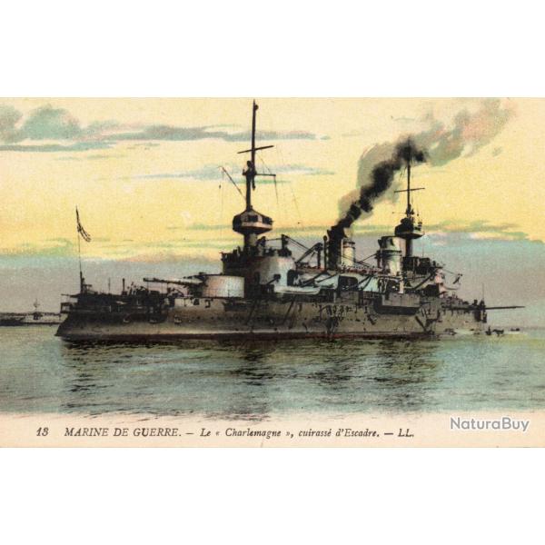CPA - MARINE DE GUERRE -  Le " Charlemagne " cuirasse d'escadre N�3468