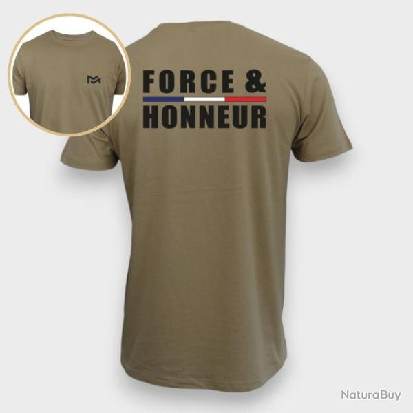 T shirt Force Honneur Liser� Coyote