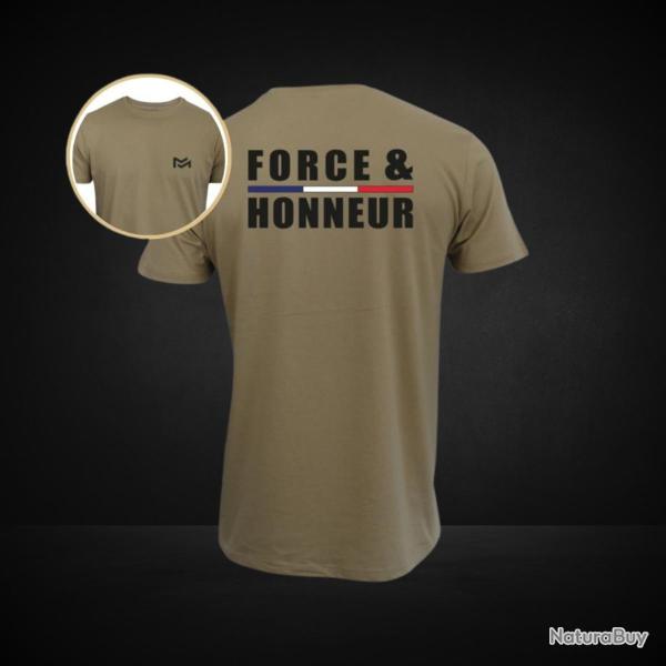 T shirt Force Honneur Liser� Coyote