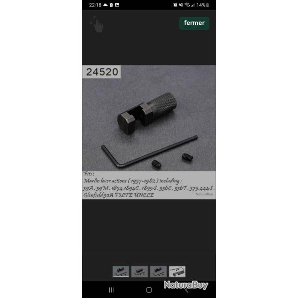 Extension de chien carabine  levier n24520