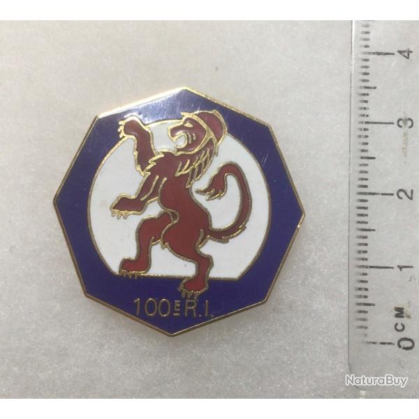 FRANCE INFANTERIE - Insigne 100� R.I. R�giment d?Infanterie AB?�mail, texte au dos ��GRENADIERS��