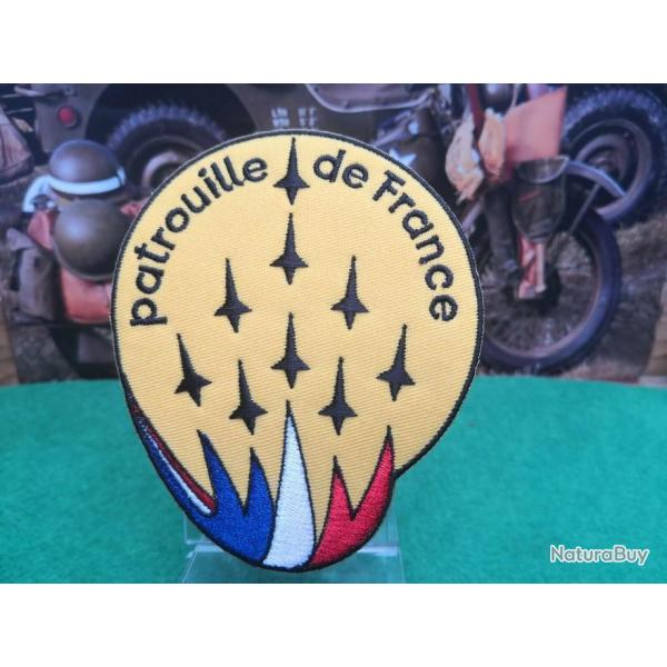 Patch brod� � coudre ou � thermocoller Patrouille de France H: 100 mm L: 85 mm