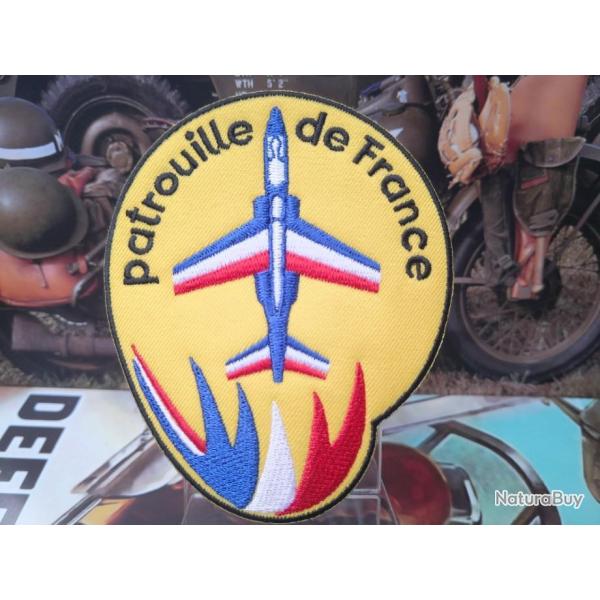 Patch brod� � coudre ou � thermocoller Patrouille de France H: 100 mm L: 85 mm - sk1