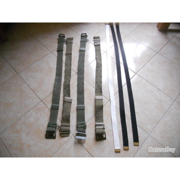 ceinture famas 100cm + ceinture arm�e 124 cm environ