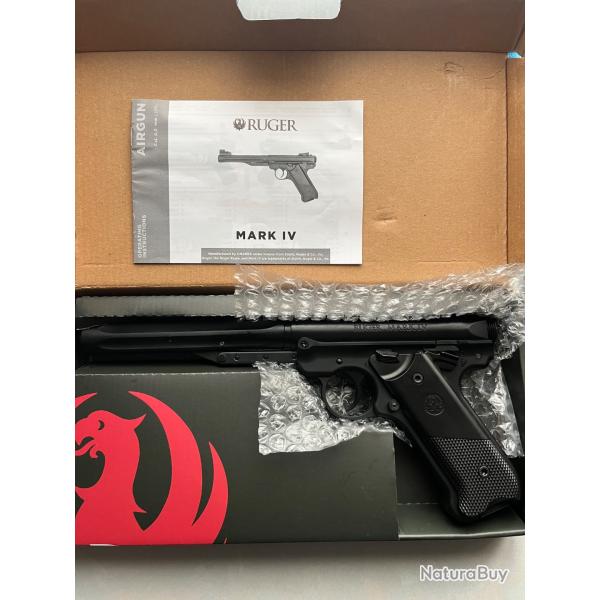 Pistolet Ruger Mark IV cal 4.5mm noir, neuf Sous licence Umarex
