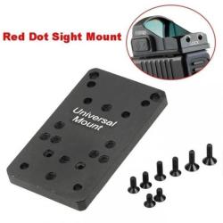 Platine universelle pour montage red dot sur Glock
