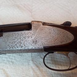 FUSIL SUPERPOSE SABATTI A CONTRE PLATINES CAL 12 CHASSE TRAP AVEC MALETTE