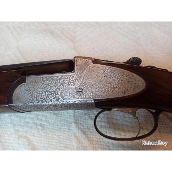FUSIL SUPERPOSE SABATTI A CONTRE PLATINES CAL 12 CHASSE TRAP AVEC MALETTE