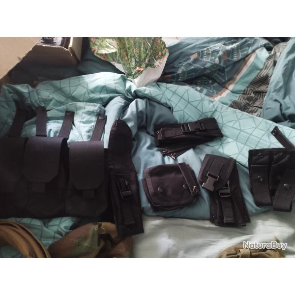 Poche pour porte plaque noir