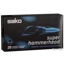 Cartouches SAKO calibre 308WIN SUPER HAMMERHEAD 180grs 11.7g x20