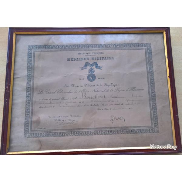 Cadre M�daille Militaire 13�me R�giment de Tirailleurs