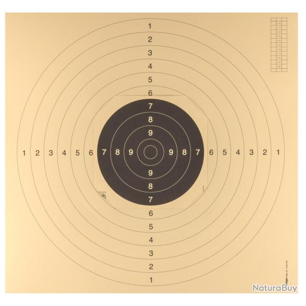 100 cartons-cibles C50 55 x 53 cm avec encoches