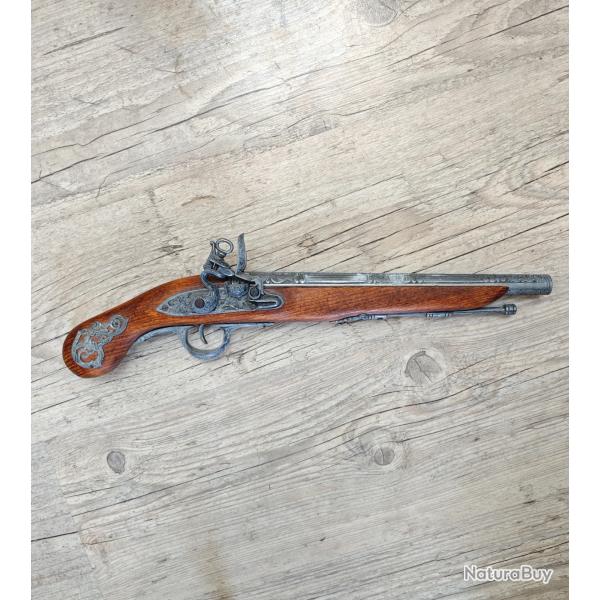 R�plique d�corative de pistolet � silex XVIlle si�cle - Collection ou d�co
