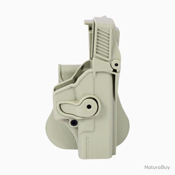 Holster Rigide LV3 Glock 19/23/25/28/32 Tan Droitier